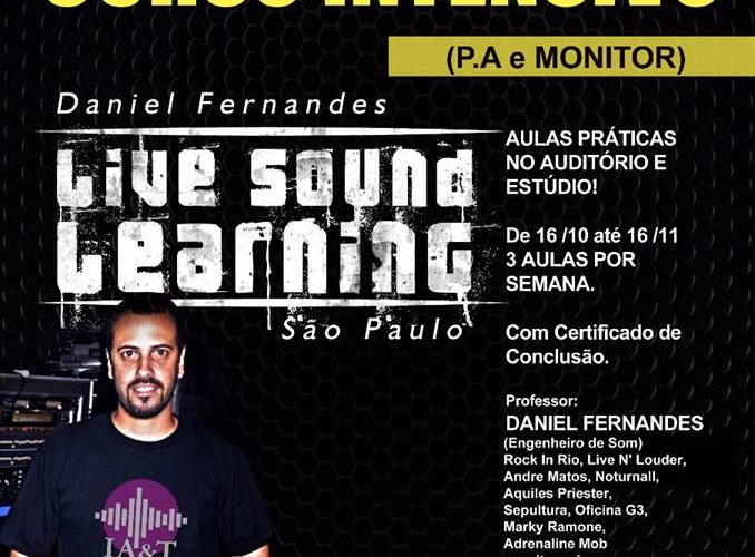 Curso novo: Som ao vivo (PA e Monitor) Curso novo: Som ao vivo (PA e Monitor)