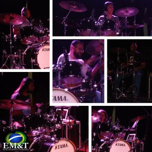 Alunos de bateria, IP&T, professor Douglas Maiochi