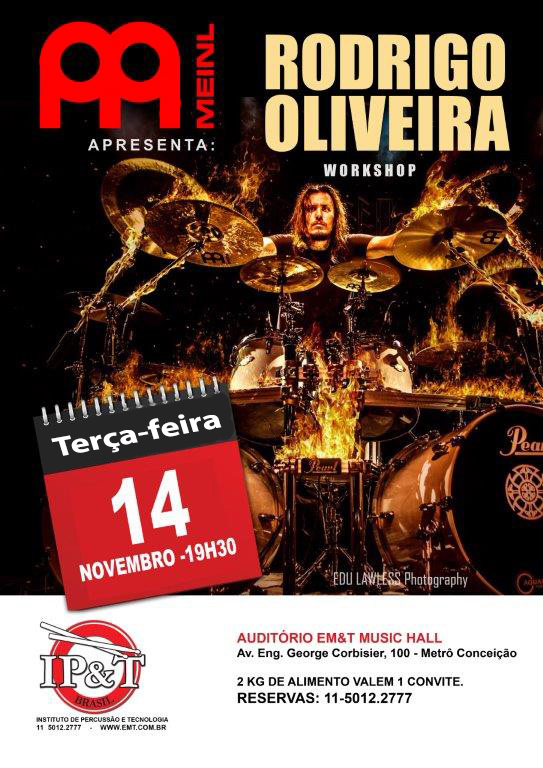 Rodrigo Oliveira em workshop da Meinl