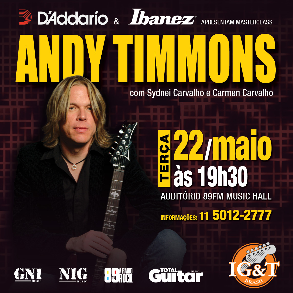 Masterclass Andy Timmons na EM&T