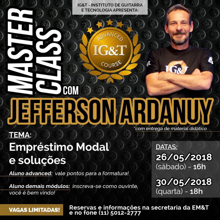 Masterclass Jefferson Ardanuy no IG&T