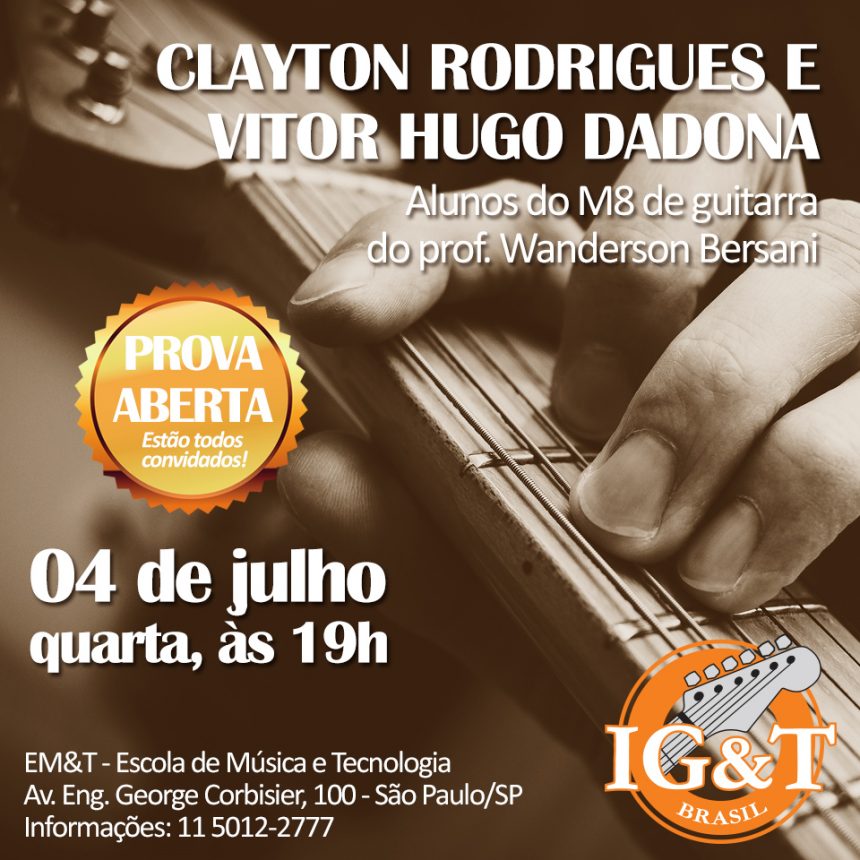 Prova do IG&T: aberta ao público