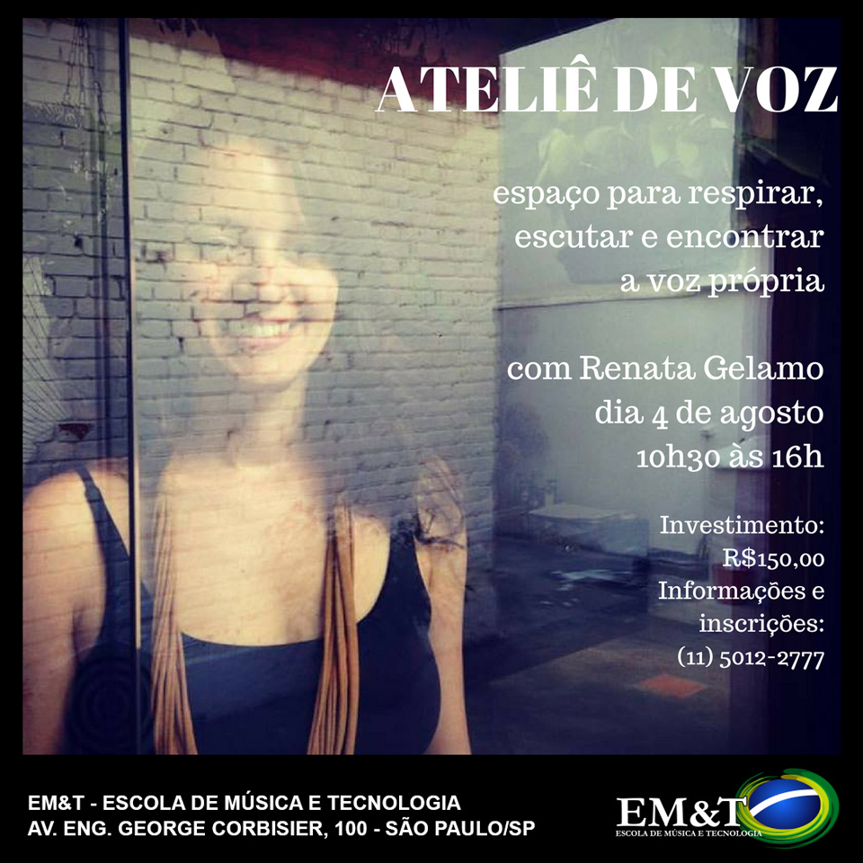 Ateliê de Voz com a Renata Gelamo