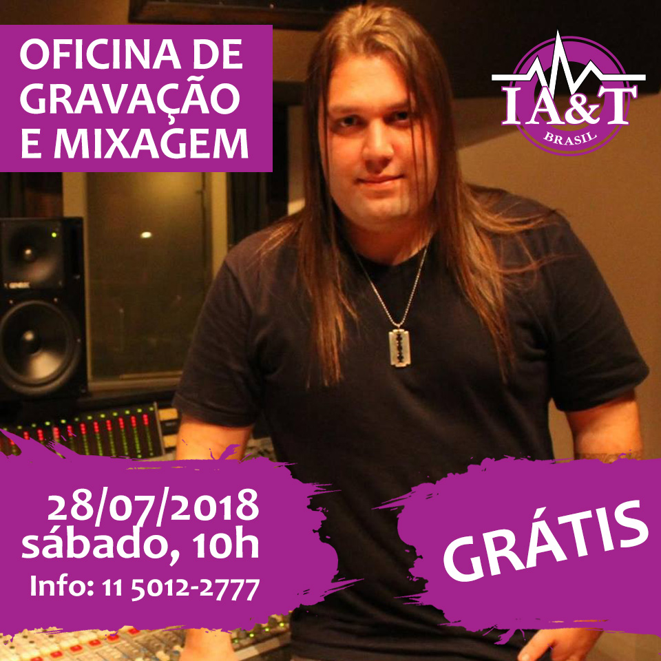 Oficina de gravação e mixagem