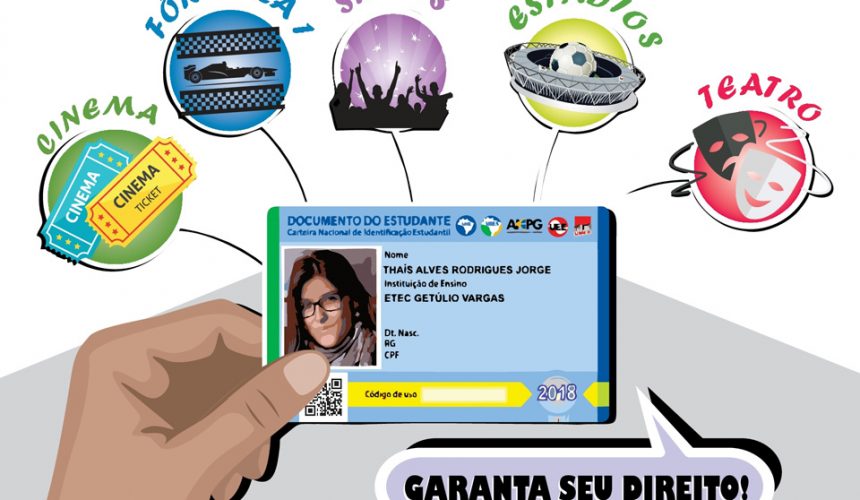 Carteirinha de estudante 2º semestre de 2018 Carteirinha de estudante 2º semestre de 2018