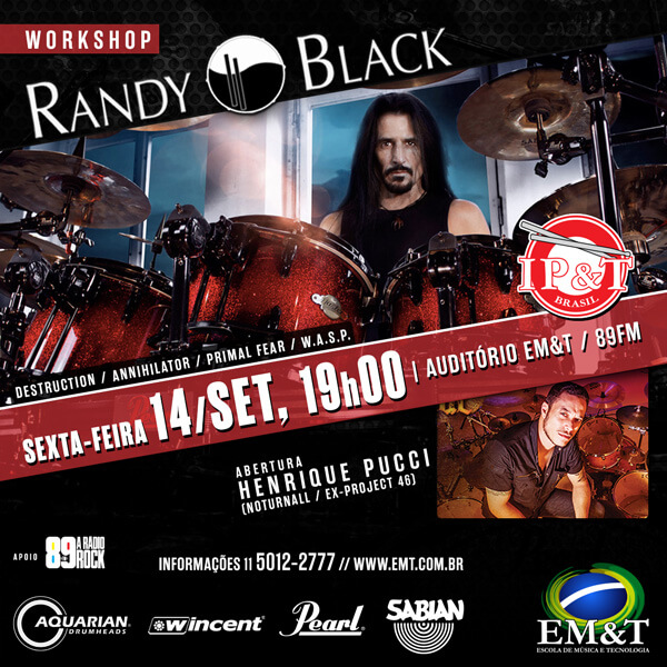 RANDY BLACK na EM&T em setembro!