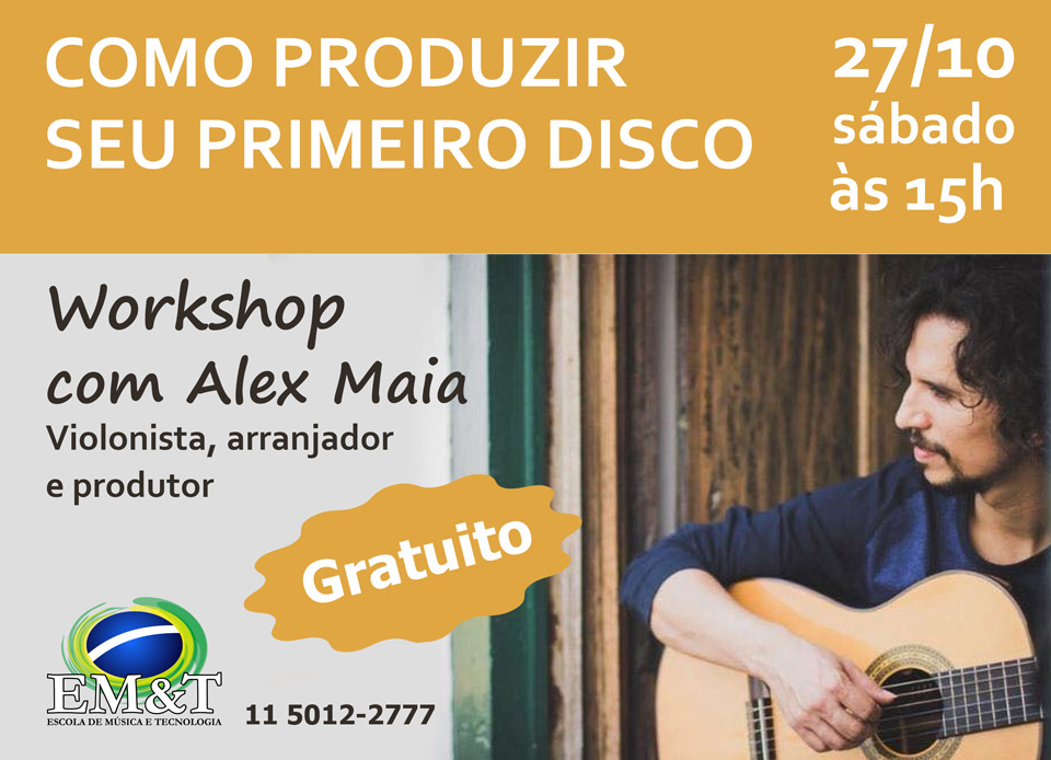 Como produzir seu primeiro disco - com Alex Maia