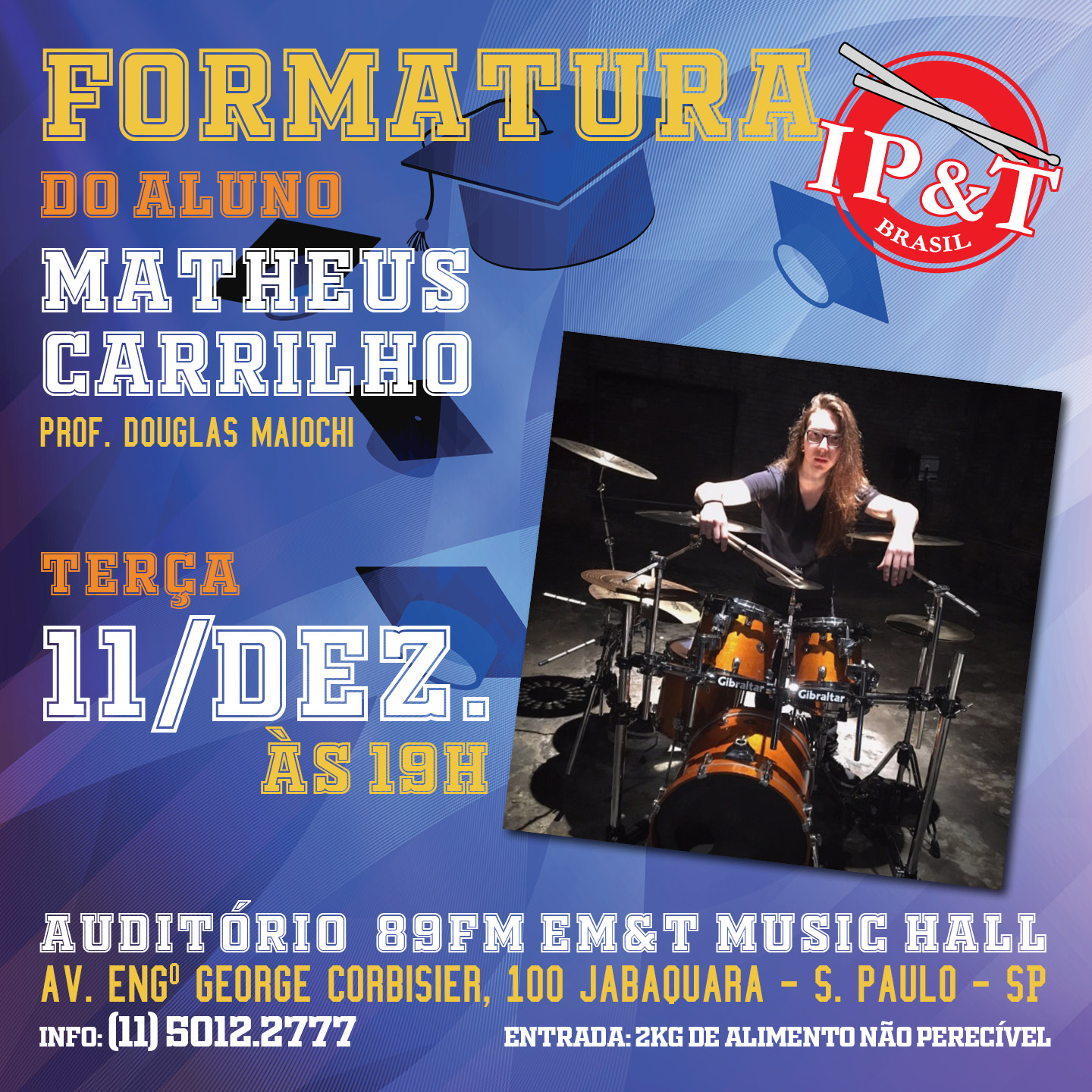 Tem formatura de bateria na EM&T
