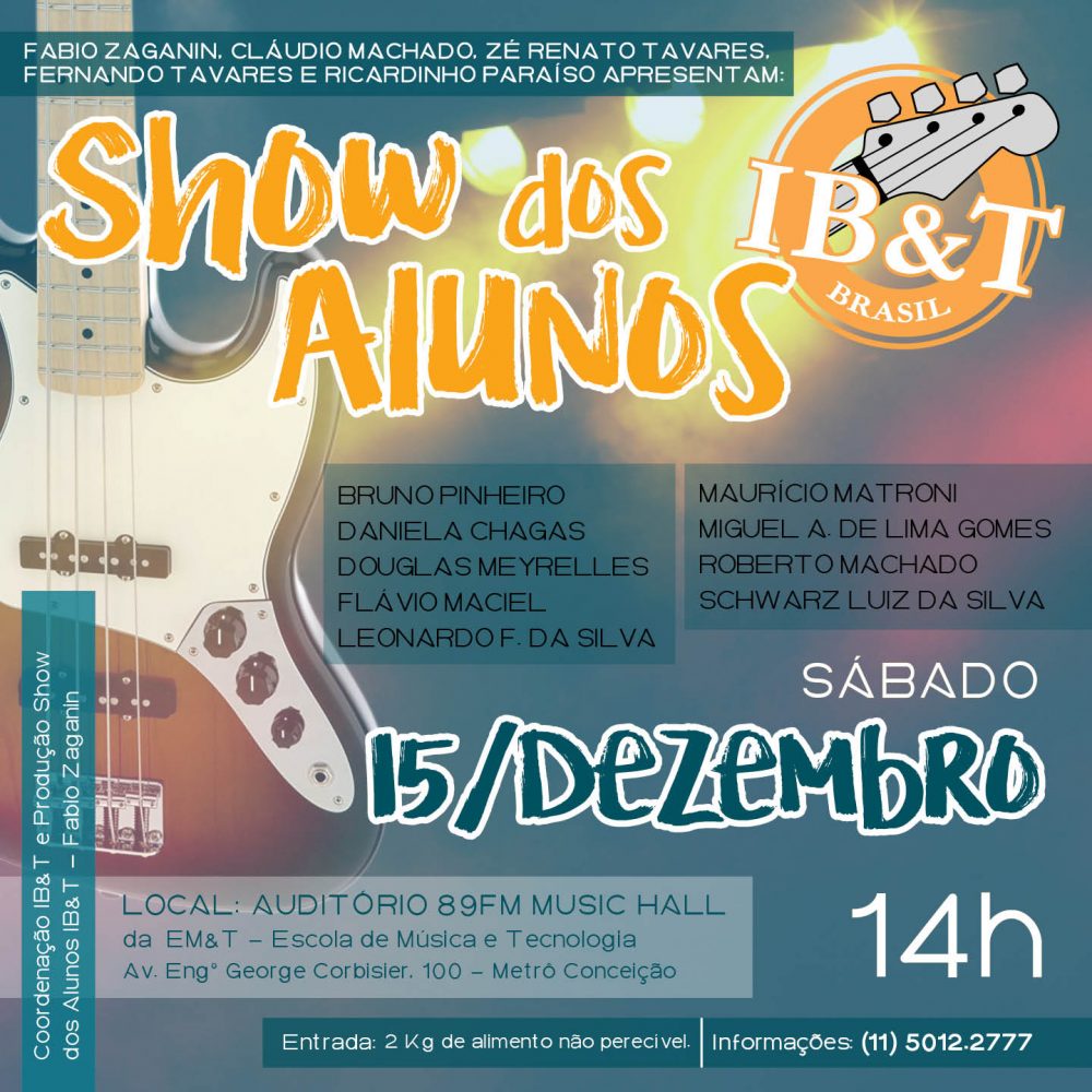 Show dos Alunos IB&T - 2º Semestre 2018