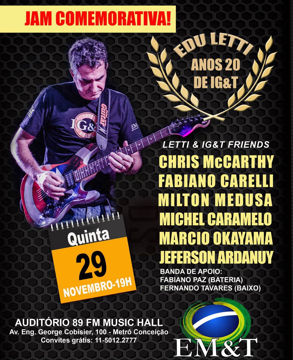 Jam comemorativa com professores do IG&T