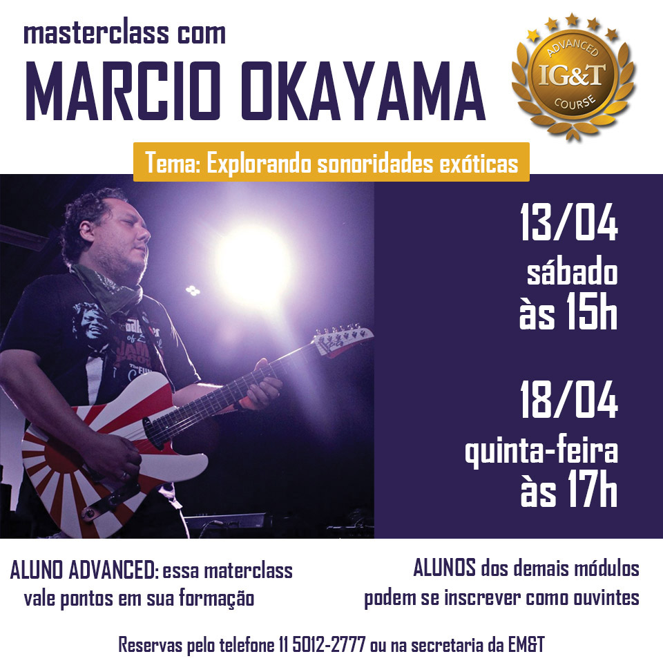 Masterclass com Marcio Okayama - IG&T Advanced