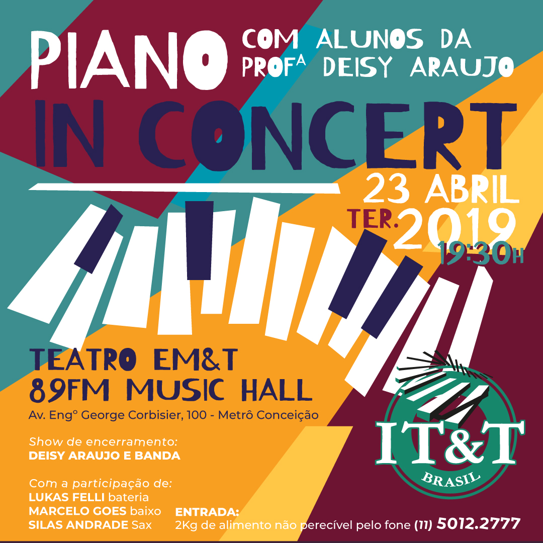 Piano in Concert - alunos da prof. Deisy Araujo