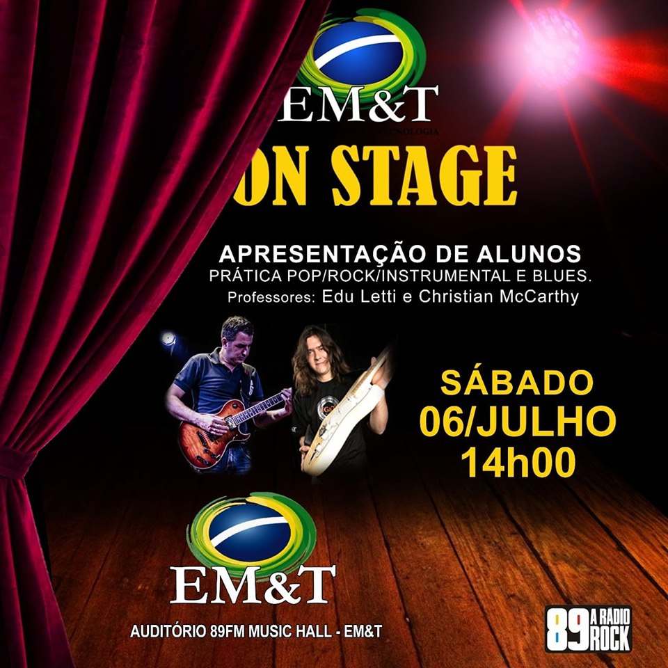 Prática de banda: Na EM&T é gratuita para alunos de todos os cursos.