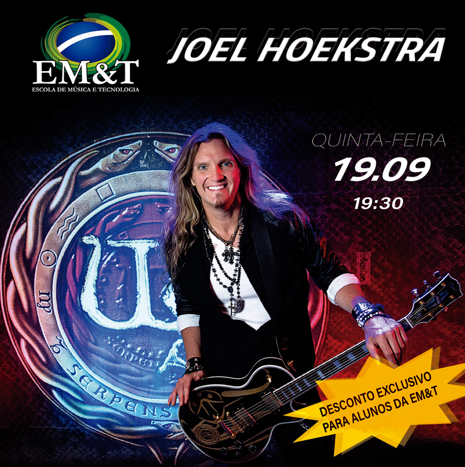 Joel Hoekstra: Guitarrista faz workshop exclusivo na EM&T
