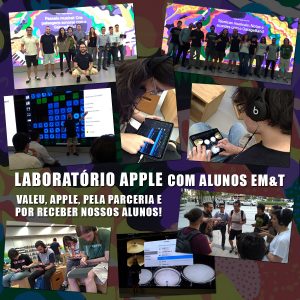 Laboratório Apple com alunos EM&T