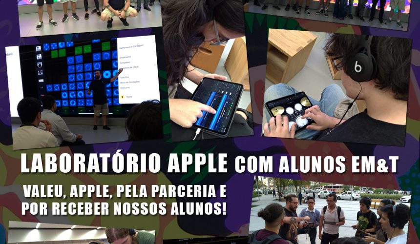 Laboratório Apple com alunos EM&T Laboratório Apple com alunos EM&T