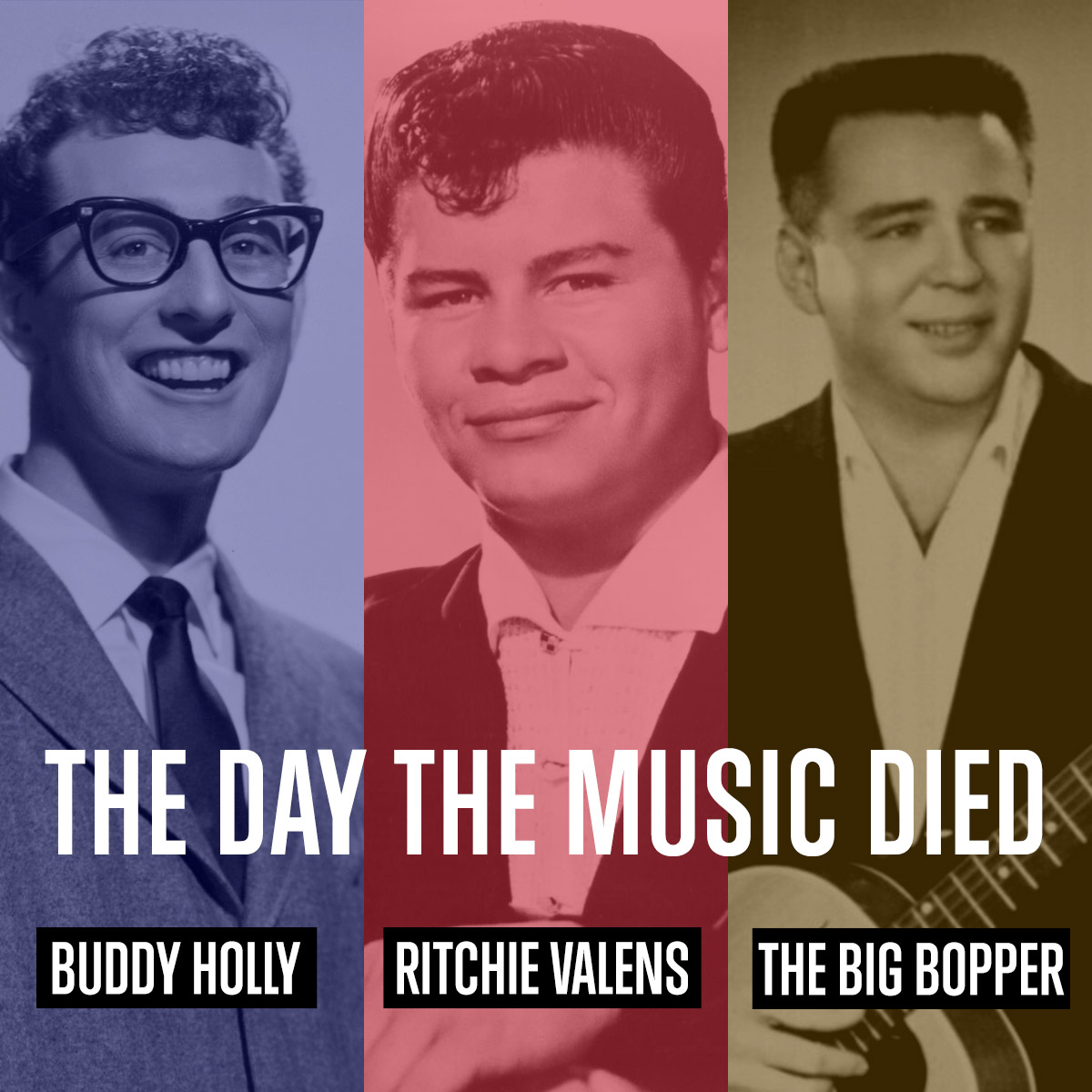 Buddy Holly, Ritchie Valens e The Big Bopper